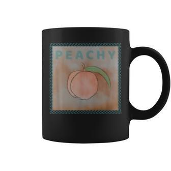 Just Peachy Southern Georgia Vintage Look Graphic Coffee Mug - Monsterry AU