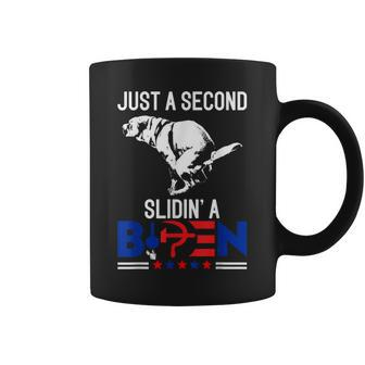 Just A Second Slidin' A Biden Humour Biden Coffee Mug - Seseable