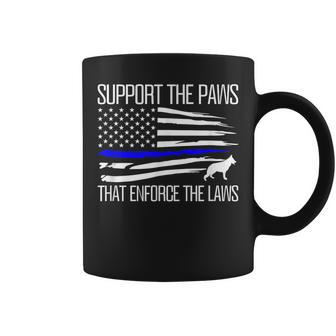 K-9 Unit Police Dog Thin Blue Line Coffee Mug - Monsterry AU