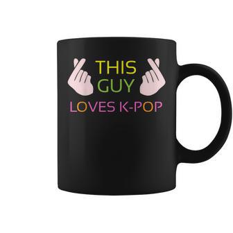 K-Pop This Guy Loves Kpop Cute Korean Music Coffee Mug - Monsterry DE