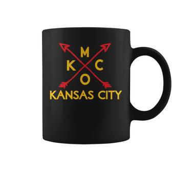 Kansas City Kc Red Black Yellow Kc Arrow Vintage Classic Pro Coffee Mug - Monsterry CA