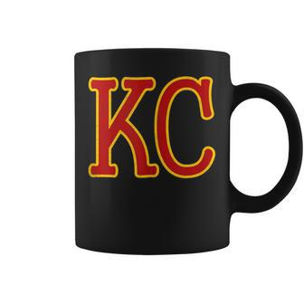 Kansas City RedYellow Cool Kansas City Kc 2 Letters Red Kc Coffee Mug - Thegiftio UK