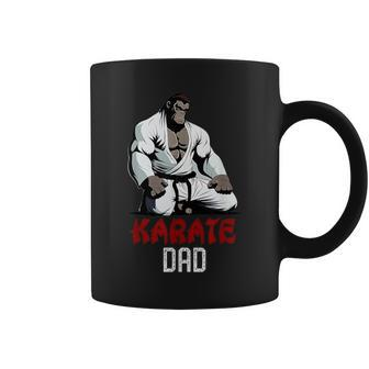 Karate Dad Cute Monkey Martial Arts Super Dad Coffee Mug - Monsterry