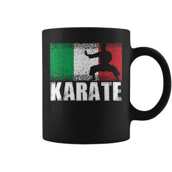 Karate Sport Italy Flag Italian Karate Martial Artist Coffee Mug - Monsterry