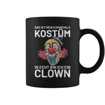 Karnevals Kostüm Clown Motiv Schwarzes Tassen - Seseable