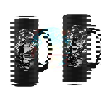 Kawaii Cat Anime Japanese Retro Cat Coffee Mug - Monsterry