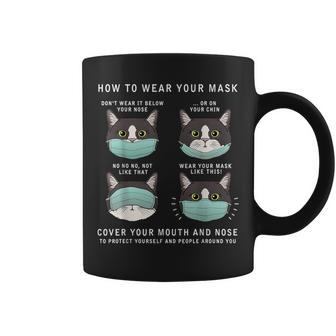 Kawaii Cat Mask Cute Cats Mouth Cover Mask Quarantine Coffee Mug | Crazezy DE