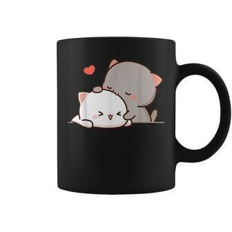 Kawaii Cute Boba Kitty Cat Peach Cat Kawaii Coffee Mug - Thegiftio UK