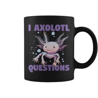 Kawaii I Axolotl Questions Coffee Mug - Thegiftio UK