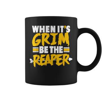 Kc Grim Reaper Of Kansas City Grim Reaper Red Kc Fanshop Kc Coffee Mug - Monsterry DE