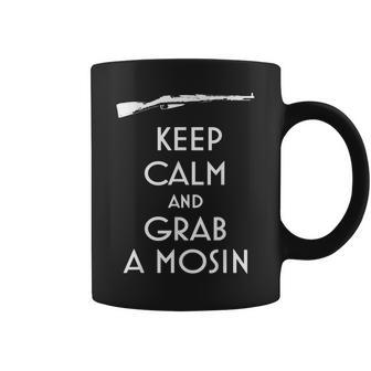 Keep Calm And Grab A Mosin Preppers And Shooters Coffee Mug - Monsterry UK