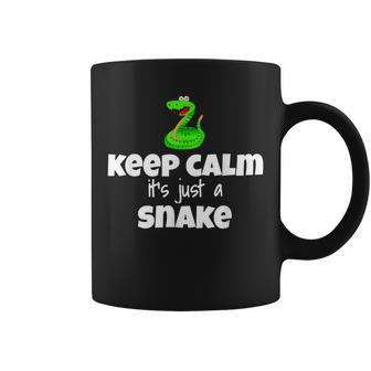 Keep Calm It's Just A Snake Herpetologist Costume Coffee Mug - Monsterry