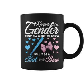 Keeper Of The Gender Bat Or Bow Gender Reveal For Coffee Mug - Monsterry UK