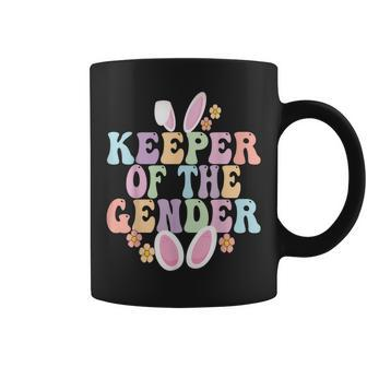Keeper Of The Gender Boy Or Girl Easter Bunny Gender Reveal Coffee Mug | Mazezy