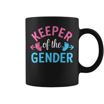 Keeper Of The Gender Cute Reveal Baby Announcement Party Coffee Mug - Seseable