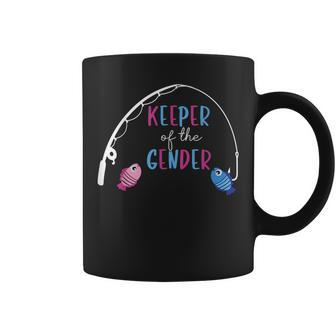 Keeper Of The Gender Fish Gender Reveal Baby Shower Coffee Mug - Seseable
