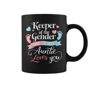 Keeper Of The Gender Loves Aunt You Auntie Baby Announcement Coffee Mug | Mazezy UK