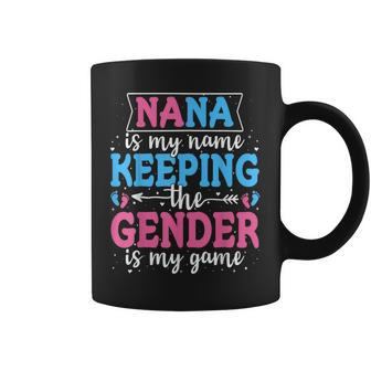 Keeper Of The Gender Nana Baby Announcement Family Party Coffee Mug - Seseable