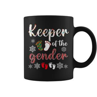 Keeper Of The Gender Reveal Baby Christmas Party Coffee Mug - Seseable