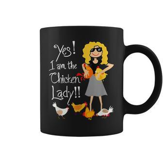 Keeping Chickens Yes I Am The Chicken Lady Chicken Coffee Mug - Thegiftio UK