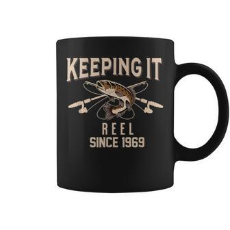 Keeping It Reel Since 1969 Fishing Bday Coffee Mug | Mazezy