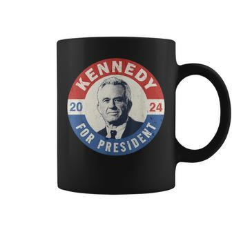 Kennedy For President 2024 Vintage Button Coffee Mug | Mazezy