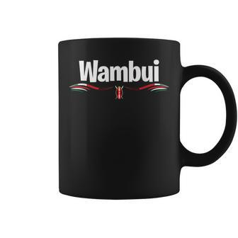 Kenya Flag Kenyan Name Wambui Birthday Boy Girl Coffee Mug - Seseable
