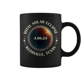 Kerrville Texas Total Solar Eclipse April 8 2024 America Coffee Mug | Mazezy