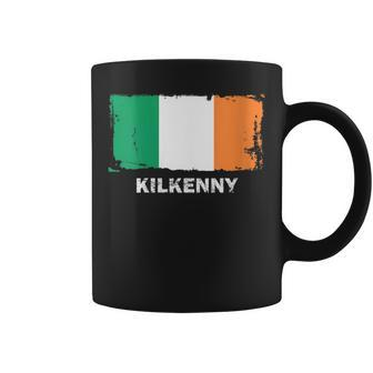 Kilkenny Ireland Flag Retro Vintage Distressed Coffee Mug - Monsterry DE