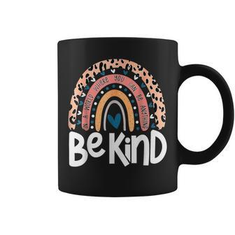 Be Kind Anti Bullying Orange Unity Day Leopard Raibow Coffee Mug - Seseable