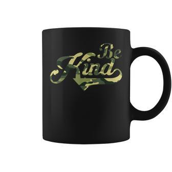 Be Kind Camouflage Anti-Bullying Awareness Kindness Coffee Mug - Monsterry DE