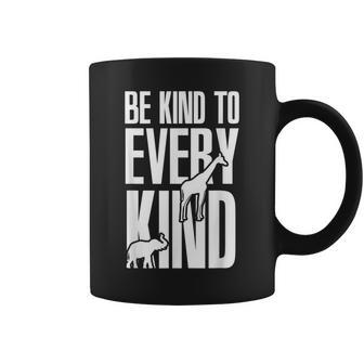 Be Kind To Every Kind Animal Lover Vegan Mp Coffee Mug - Monsterry