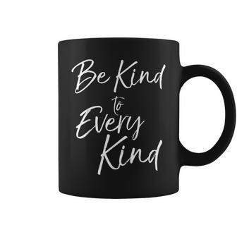 Be Kind To Every Kind Fun Cute Vegan Animal Lover Coffee Mug - Monsterry DE