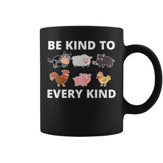 Be Kind To Every Kind Vegetarianism Lovers Vegan Coffee Mug - Monsterry