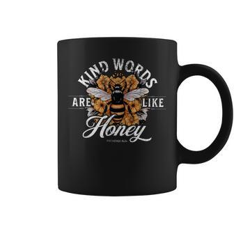 Kind Words Are Like Honey Bible Verse Christian Prayer Coffee Mug | Mazezy