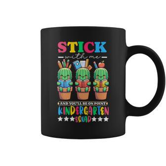Kindergarten Squad Cactus Teacher Team Back First Day School Coffee Mug - Thegiftio UK