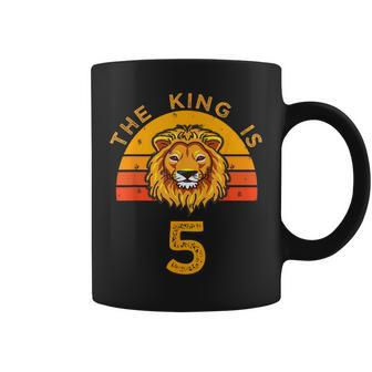 King Is 5 Years Old 5Th Birthday Animal Ideas Coffee Mug - Monsterry AU