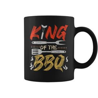 King Of The Bbq Dad Grilling Bbq Fathers Day Men Coffee Mug - Monsterry DE