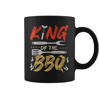 King Of The Bbq Dad Grilling Bbq Fathers Day Men Coffee Mug - Thegiftio UK