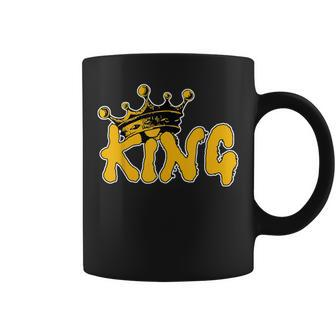 King Crown Gold Graffiti Coffee Mug - Monsterry UK