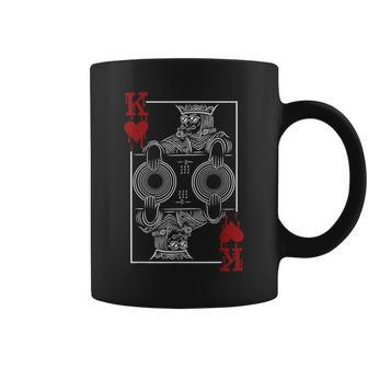 King Of Hearts Clubbing Disco Techno Outfit Dj King Card Coffee Mug - Monsterry
