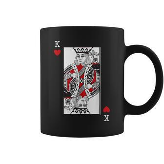 King Of Hearts Valentines Day Cool Playing Card Poker Casino Coffee Mug | Mazezy