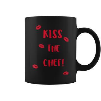 'Kiss The Chef' A For Chefs Coffee Mug - Monsterry DE