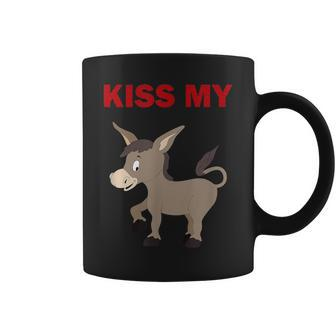 Kiss My Donkey Animal Adventure Sarcasm Coffee Mug - Monsterry UK