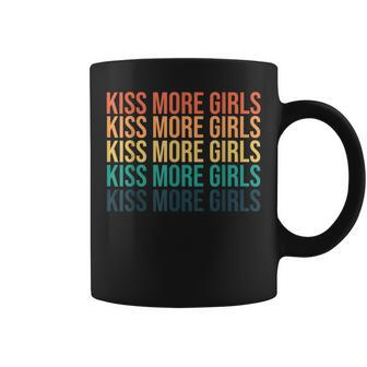 Kiss More Girls Gay Lesbian Pride Lgbt Rainbow Feminist Coffee Mug - Monsterry CA