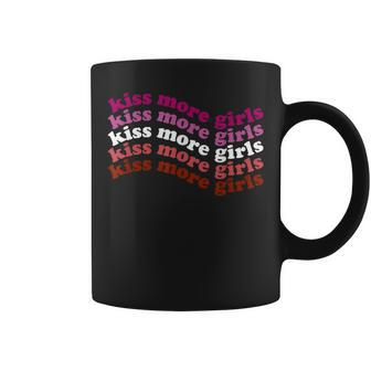 Kiss More Girls Lesbian Lgbt Pride Girl Love Coffee Mug - Monsterry AU
