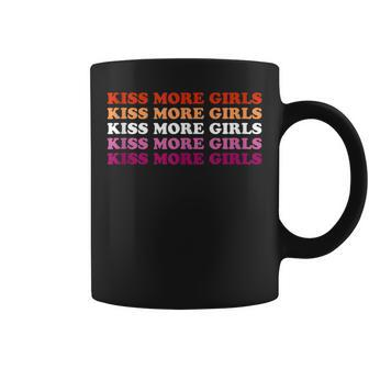 Kiss More Girls Lesbian Pride Flag Lgbtq Pride Month 2021 Coffee Mug - Monsterry UK
