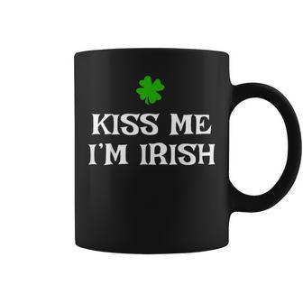 Kiss Me I'm Irish Saint Patrick Day Women Coffee Mug | Mazezy