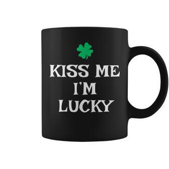 Kiss Me I'm Lucky St Patrick's Day Irish Luck Coffee Mug - Thegiftio UK