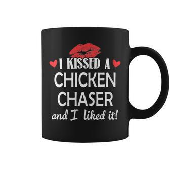 I Kissed A Chicken Chaser Married Dating Anniversary Coffee Mug - Monsterry DE